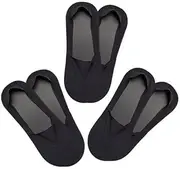 [Fiocias] 2x 3 Pair Invisible Sock Low Cut Socks Men - Invisible Casual Cotton Socks with Non-