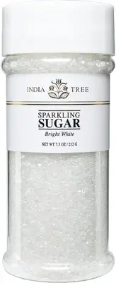Sparkling White Sugar | Shimmery Sugar Sprinkles for Baking and Decorating | ...