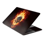 Skin Decal Wrap for MacBook Pro 13" Retina Touch Fire Skull in Flames