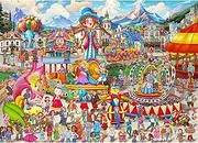 HUADADA Jigsaw Puzzles for Adults 1000 Pieces, Puzzles for Adults 1000 Piece, Challenging Game Toys, Impossible Puzzle, Family Decoration Puzzle - Carnival