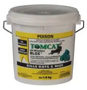 Tomcat All Weather Blox Rat Mouse Mice Wax Blocks Poision 1.8kg Indoor Outdoor