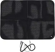 Perforated Grounding Sleep Mat PU Leather Relieve Stress Reduce Static Multifuntional Earth Mat for Yoga Daily Use 68 x 90cm