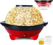 TLGREEN 6 Quart Popcorn Machine - 24 Cups, Stir Crazy Popcorn Popper Machine,...