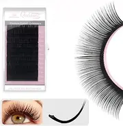 Ellipse Eyelash Extension 0.15 C Curl 8mm Flat Eyelashes False Mink Individual Eyelash Extension Professional Salon Used by Qeelasee