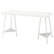 LAGKAPTEN / TILLSLAG desk, white, 140x60 cm