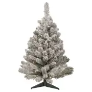 Northlight 3' Heavily Flocked Madison Pine Medium Artificial Christmas Tree