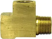 107-D Brass Street Tee, Extruded, 1/2" Pipe Thread, Pack of 5