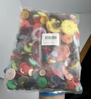 1500 pcs Round Resin Buttons Mixed Color Assorted Sizes for Crafts Sewing DIY