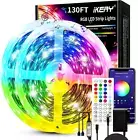 LED Strip Lights 130Ft,Music Sync Color Changing Led Strip Lights,Smart App + Re
