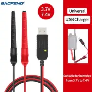 Universal Charger USB Cable for BaoFeng UV-5R UV-82 BF-888S TYT Yaesu Ham Radio