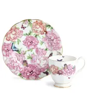 Royal Albert Miranda Kerr Friendship Gratitude Footed Mug & Plate Set