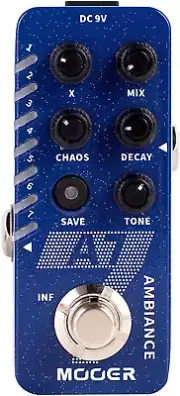 MOOER A7 Reverb Guitar Pedal Ambiance Versatile with 7 Diffrevent Rever Effec...