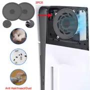 For PS5 Slim Disc&Digital Edition Console 2Pcs Metal Dust Screen Net Accessories