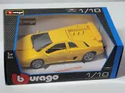 Bburago Lamborghini Diablo 1990 Diecast Yellow 1/18 New