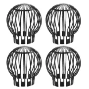 4PCS Gutter Guard Downspouts Strainer Preventing Leaf Debris Branches Roof1274