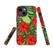 For Apple iPhone 13 mini Case, Armour Back Cover, Plant Garden
