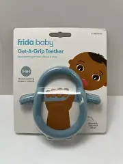 Frida Baby Get-A-Grip Teether 100% Food-Grade Silicone Teether Toy for Baby Blue
