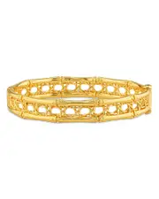 Capucine De Wulf Veranda Caning Bangle Bracelet in 18K Gold Plated