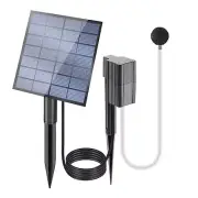 Solar Powered Pond Aerator Aquarium Air Pump Oxygenator Adjustable Fish TankPond