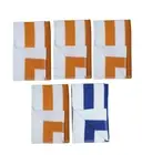 Mainstays Cabana Striped Beach Pool Towels 28" x 58" Blue Orange White Lot 5