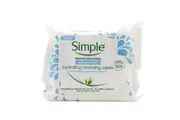 Simple Hydrating Cleansing Wipes With Minerals And Plant Extracts 25 Pack