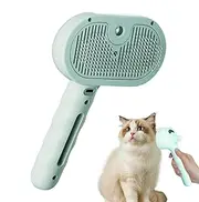 Spritz Defur Comb for Dogs | 35ml Tank Steamy Cat Brush USB Rechargeable And Release Button - Dog Shedding Comb, Pet Supplies with Long Ergonomic Handle