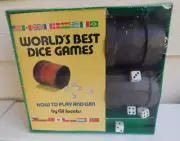 World's Best Dice Games: How to Play and Win Book By Gil Jacobs Dice Cups + Dice