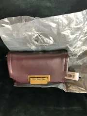 ZAC Zac Posen EARTHA envelope Merlot Crossbody. NWT Beautiful leather and Color