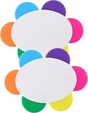 Generic 2PCS Petal Shaped Highlighter Pens Multi Functional Fluorescent Markers for Journaling Note Taking and Drawing Vibrant and Eye Catching Colors for Creative Inspiration