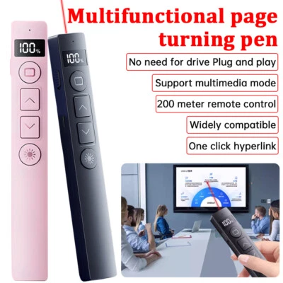 Powerpoint Presentation Remote Control Wireless USB PPT Laser Clicker Pointer