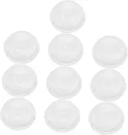 HOLIDYOYO Sturdy Plastic Lint Roller Tube Plugs 10pcs Set for Clothes Carpets Car Seats Travel