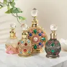 1Pc Perfume Bottles Empty Vintage Glass Essential Oil Bottle Decorative Perfume