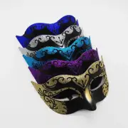 Retro Painted Half Face Masquerade Mask Venice Mask Halloween Costume Masquerade