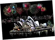 Beatifufu Handmade Scratch Paper Crafts Kit Diy Night Veiw Drawing Set Night Scene 4pcs