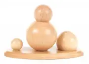 Accessories Candle Holder Snowballs Natural, Bxhxt 6, 5x4x3cm New Candles