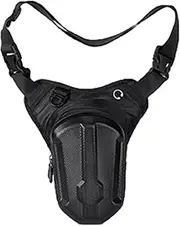 Daseeme Fanny Pack for Men Women, Waterproof Motorcycle Waist Pack Hard Shell Drop Leg Bag with Adjustable Belt for Shopping Hiking Running Cycling