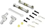 Mesimsple H16BM Steering Bellcrank Body Clips Turnbuckles for MJX Hyper GO 1/16 16207 16208 16209 16210 Servo Saver H16BM H16GT H16DR H16 Camber Links Series RC Car Upgrades Part Silver