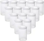 AKIRO Film Canisters with Caps 35 mm Empty Camera Reel Storage Containers Case Plastic Storage 15 Pack Transparent