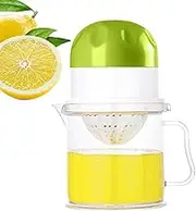 Manual Juicer, Fruit Squeezer Handheld, ABS Pulp- Extractor, 450ml Clear Cup, Easy to Clean Design, Compact for Travel Dorm Home, for Lime Guava Pomegranate, 7.2x3.94x3.94 inches