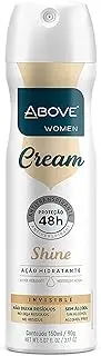 ABOVE 48 Hours Antiperspirant Deodorant, Cream Shine, 3.17 oz - Spray Deodorant for Women - Patchouli, Oak Musk, and Citrus Notes - Stain-Free