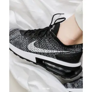 NIKE W AIR MAX FLYKNIT RACER 黑白雪花 編織 氣墊 休閒鞋 女鞋【DM9073-001】