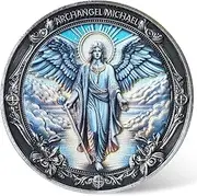 Archangel Michael Challenge Coin - Spiritual Protection and Strength Coin with Prayer, 1.57 Inches - Motivational Religious Coin for Faith and Courage ﻿ ﻿ ﻿