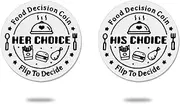 Valentines Day Gifts for Boyfriend Girlfriend Creative Date Night Game Couples Anniversary Engagement Wedding Gifts for Him and Her Choice His Choice Food Decision Coin for Husband Wife