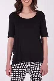 Layla Panel Mesh Back Top--CLA-11391