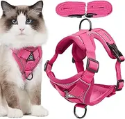 Escape Proof Cat Harness, Cat Harness, Walking Harness and Lead for Kittens, Cat Harness and Lead Set for Walks with Kittens and Puppies, Escape Proof Kitten Harness, Reflective