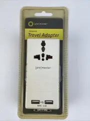 ProMaster Advanced Travel Adapter for AC/USB Power (#9190) New In Box
