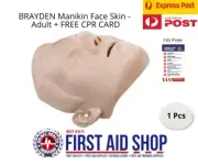BRAYDEN Manikin Face Skin - Adult + FREE CPR CARD - First Aid Supplies
