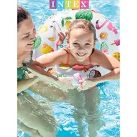 在飛比找ETMall東森購物網優惠-INTEX 1歲遮陽加厚兒童游泳圈