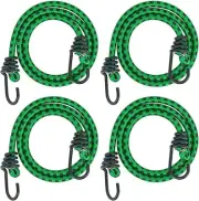 RIO Direct Bungee Cords with Hooks 32 Inch - Green 32 inch,