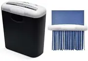 Strip Cut Paper Shredder, 6-Sheet Micro Cut Paper Shredder, Heavy Duty Shredder for Home Office Runs for 2 M/Mins, 10 litres Pullout Bin, Ultra Quiet Paper Shredder for Home, Shreds Mail
